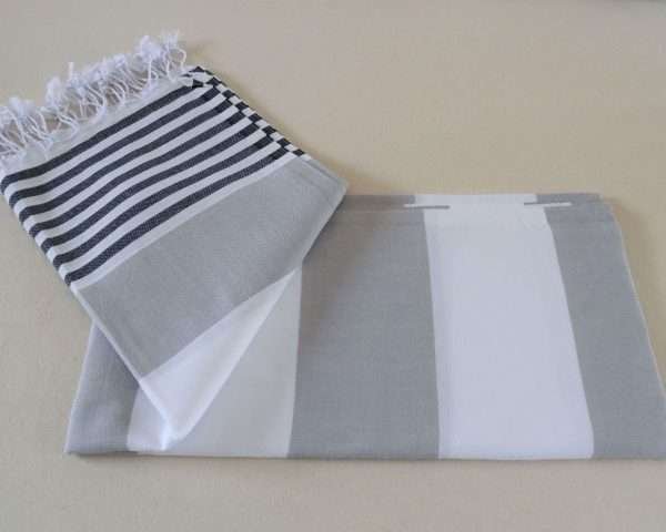 turkish-towel-silver-and-black-stripe