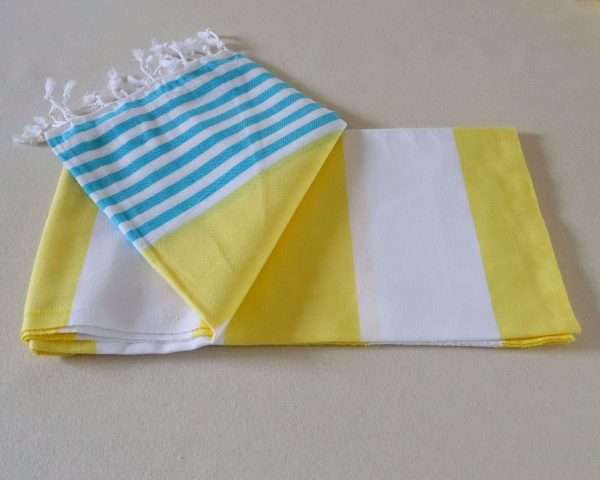 turkish-towel-yellow-and-light-blue-stripe